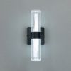 Елегантне світлодіодне Led-Бра циліндричної форми в чорному корпусі 9151-A BK