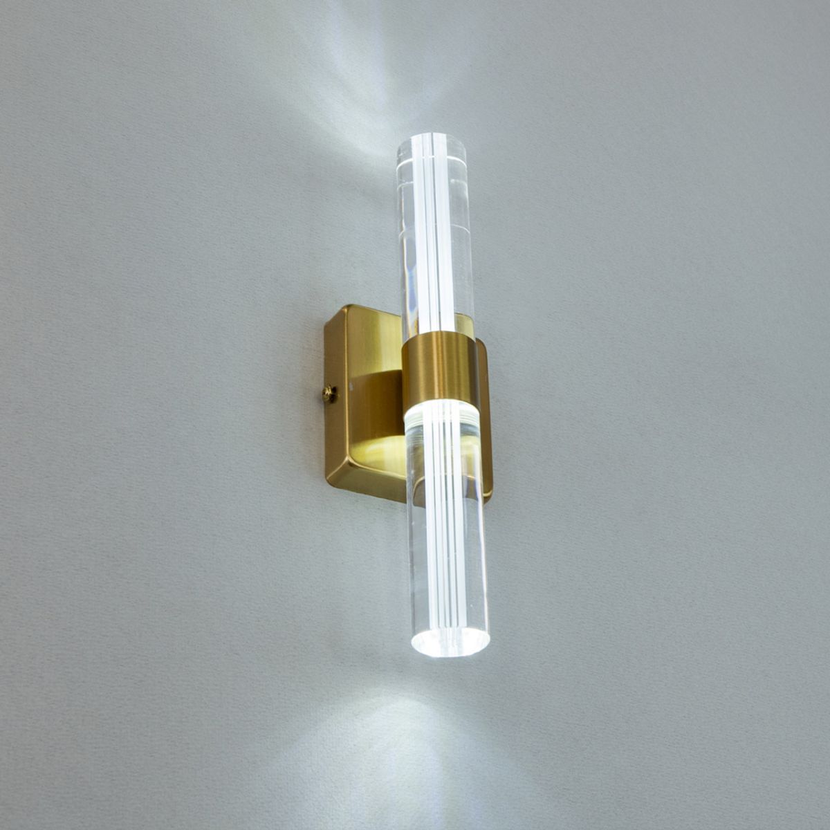 Золоте світлодіодне Led-Бра циліндричної форми 9152-A GD