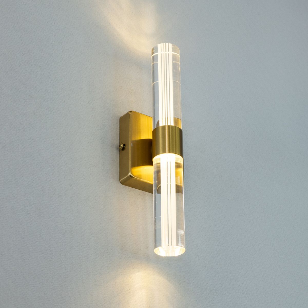 Золоте світлодіодне Led-Бра циліндричної форми 9152-A GD