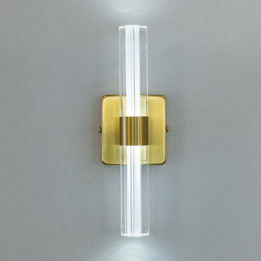 Золоте світлодіодне Led-Бра циліндричної форми 9152-A GD