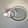 Світлодіодна чорно-біла Led люстра до 15 м² з пультом керування (MX2986-2A WH+BK)