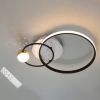 Світлодіодна чорно-біла Led люстра до 15 м² з пультом керування (MX2986-2A WH+BK)