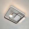 Квадратна Led люстра до 18 м² з пультом керування чорно-біла (MX2989-2B WH+BK)