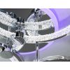 Світлодіодна хромована Led-люстра з пультом на 70W, для приміщень до 15 м²