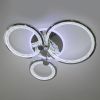 Світлодіодна хромована Led-люстра з пультом на 70W, для приміщень до 15 м²
