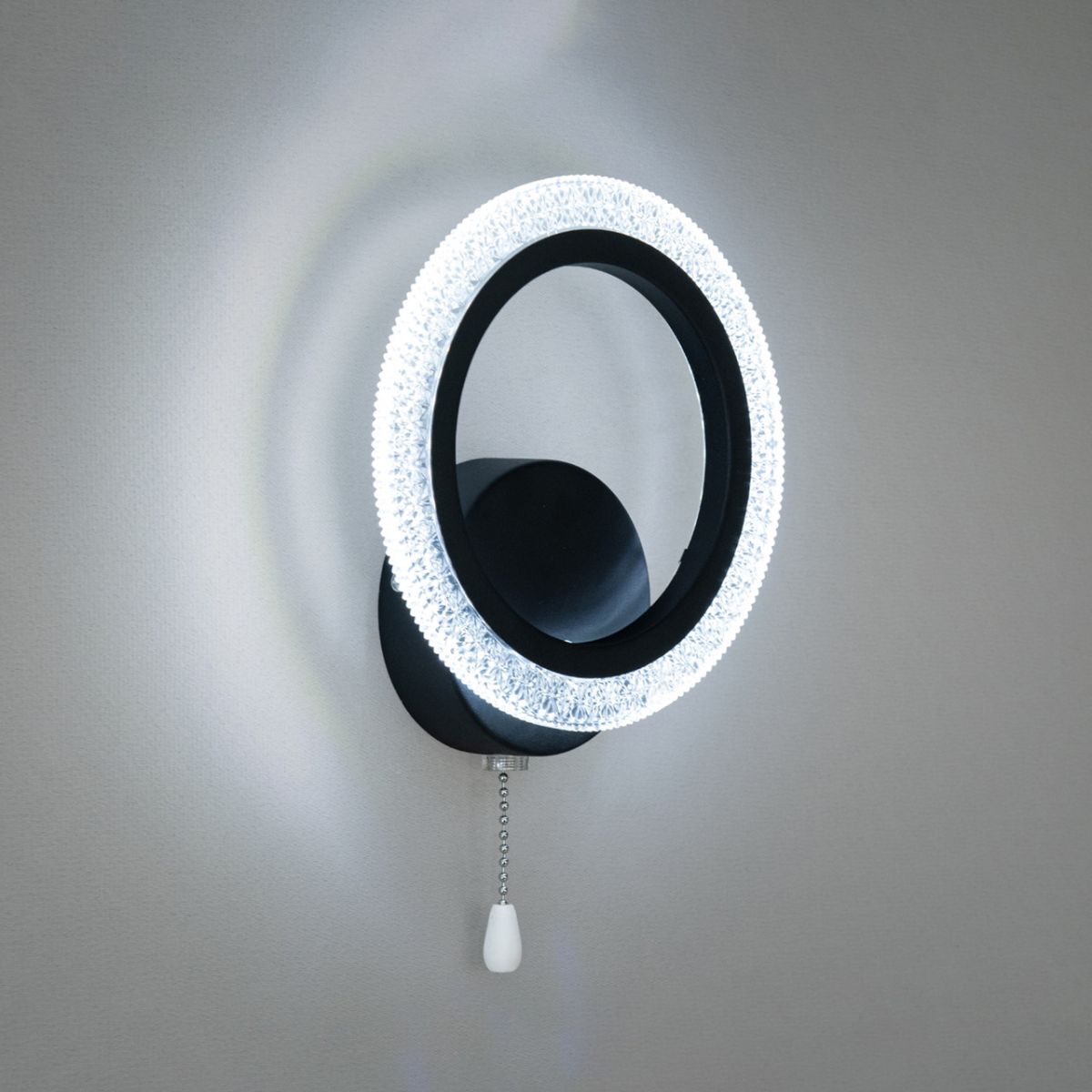 Кругле чорне свiтлодiодне Led-Бра 2408/1BK