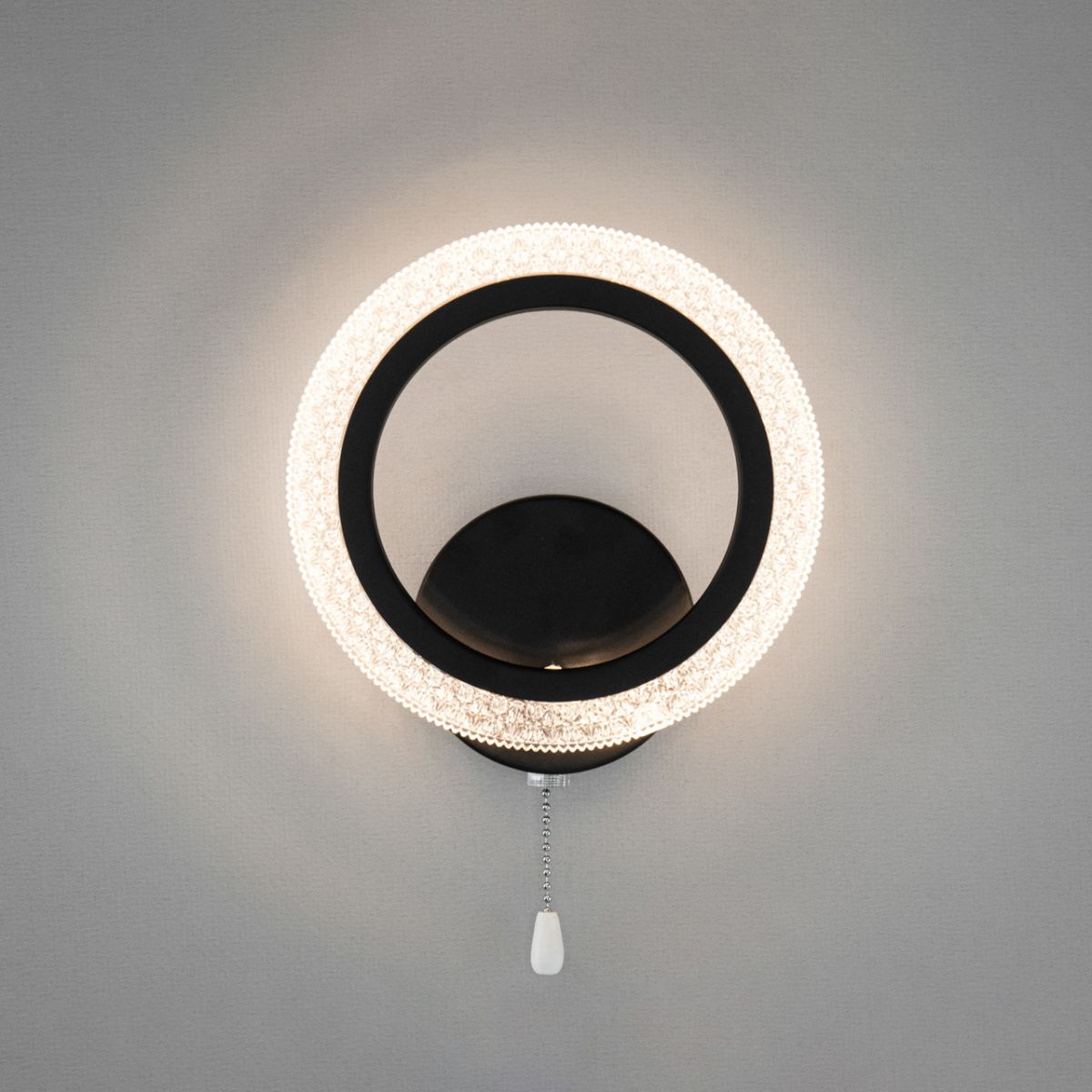 Кругле чорне свiтлодiодне Led-Бра 2408/1BK