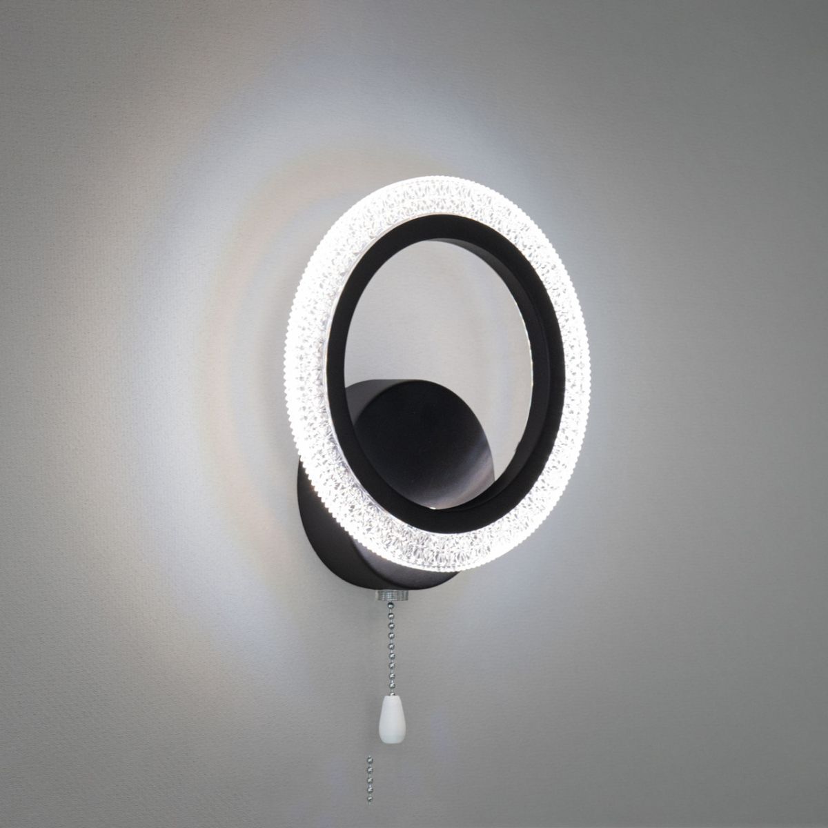 Кругле чорне свiтлодiодне Led-Бра 2408/1BK