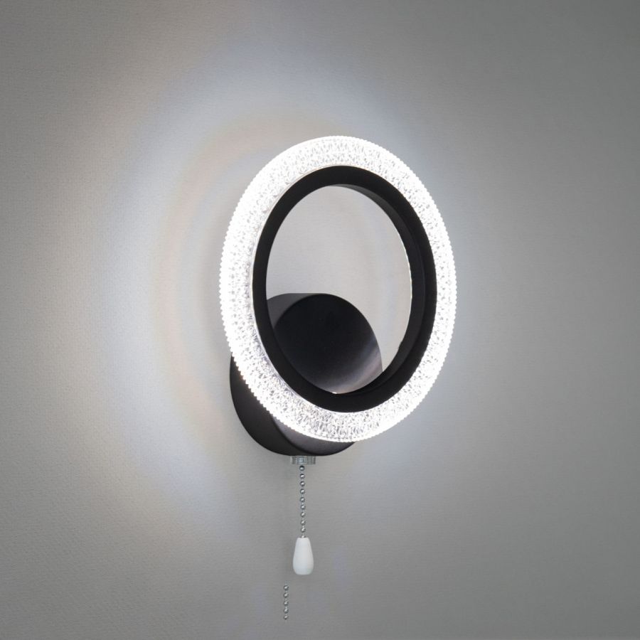 Кругле чорне свiтлодiодне Led-Бра 2408/1BK