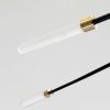 Стельова LED люстра Супутник 28 променів 105 см чорний корпус (6472/28BK)
