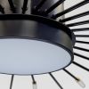 Світлодіодна Led люстра до 15м² на 31 джерело світла чорна 132 см Black Супутник 6472/30