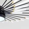 Стельова LED люстра Супутник 42 промені 70 Вт до 16 м², черний (6472/42BK)