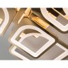 Золота Led-люстра з пультом на 8 квадратів, 135 Вт до 20 м² (8060/4+4G)