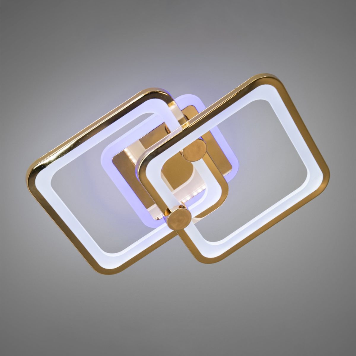 Золота Led-люстра з пультом  до 10 м² (8208/2G LED 3color dimmer)