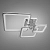 Хромована Led-люстра з пультом на 3 квадрати, 70 Вт до 15 м² (8208/3HR LED 3color dimmer)
