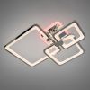 Хромована Led-люстра з пультом на 3 квадрати, 70 Вт до 15 м² (8208/3HR LED 3color dimmer)
