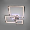 Хромована Led-люстра з пультом на 3 квадрати, 70 Вт до 15 м² (8208/3HR LED 3color dimmer)