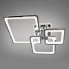 Хромована Led-люстра з пультом на 3 квадрати, 70 Вт до 15 м² (8208/3HR LED 3color dimmer)