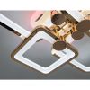 Світлодіодна Led-люстра з пультом на 4 квадрати, на 76W освітлення до 15 м² (8208/4G LED 3color dimmer)