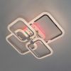Led-люстра з пультом на 6 квадратів в хромованому кольорі, до 10 м² (A8208/4HR LED 3color dimmer)