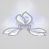 LED люстра для невеликої кімнати до 15 м² з пультом біла 80 Вт (1182/3 Wh)