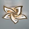 Кругла світлодіодна Led-люстра з пультом на 5 пелюстків на 75W, освітлення до 15 м²