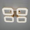 Світлодіодна Led-люстра з пультом на 4 квадрати, освітлення до 10 м²