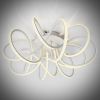 Біла дизайнерська LED люстра до 18 м² керування з пульта 80W (LIANA MUSE)