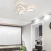 Стельова біла Led люстра до 10 м² форма білий лотос  (V 5102-3 WH)