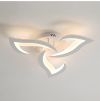 Стельова біла Led люстра до 10 м² форма білий лотос  (V 5102-3 WH)
