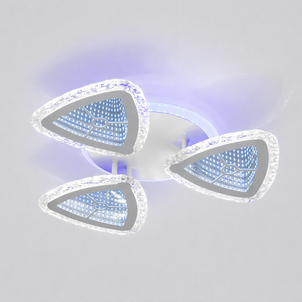 Люстра світлодіодна Led до 15м² з пультом 90Вт (V K39932-3+1 WT)