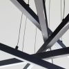Дизайнерська Led люстра до 20м² чорного кольору 5 елементів, що світяться (MD220505/5BK)