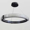 Сучасна LED-люстра-кільце MB240118/60BK (Чорна, 60 см)