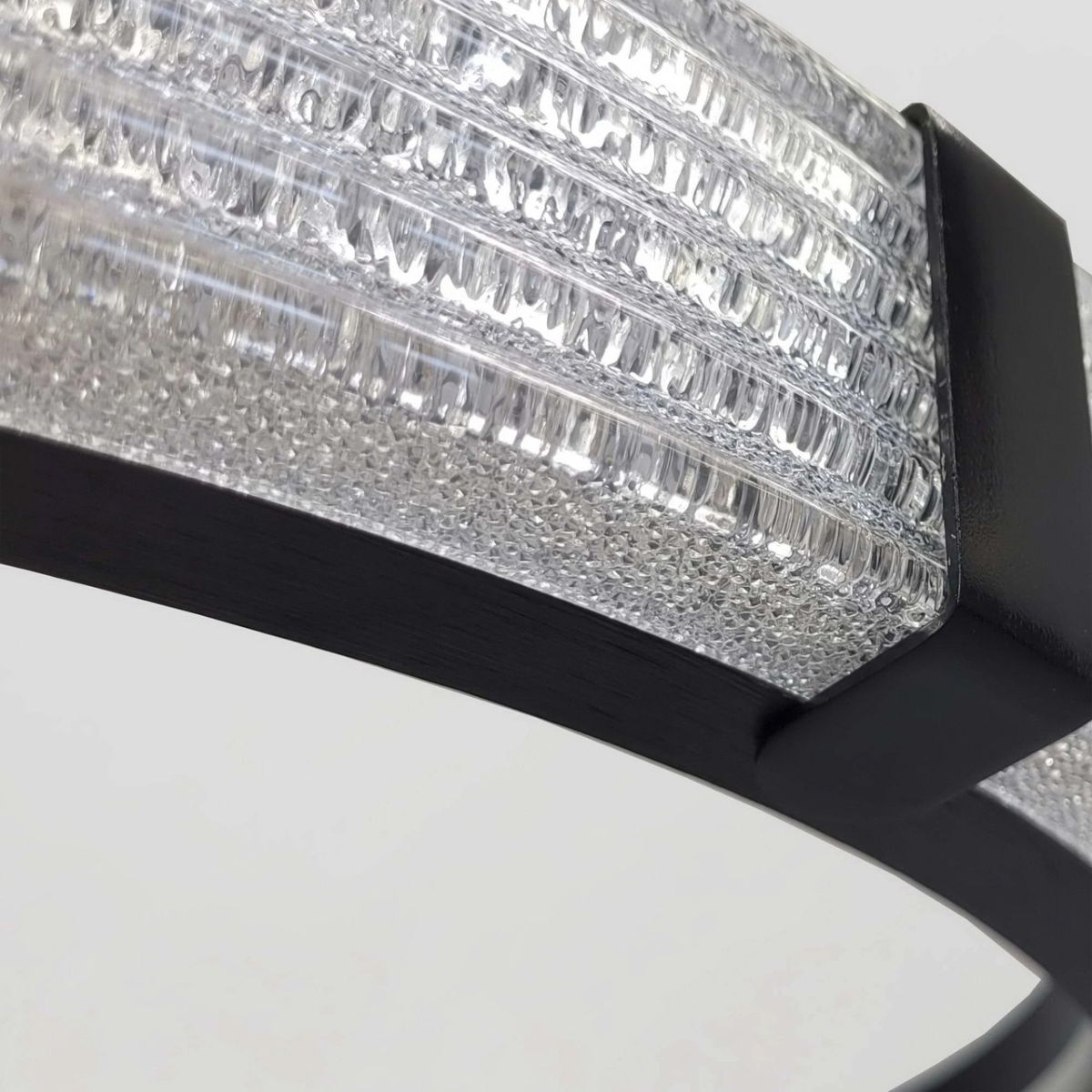 Сучасна LED-люстра-кільце MB240118/60BK (Чорна, 60 см)