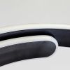 Підвісна LED люстра 50 см чорне кільце108 Wt "Orbital Black Ring" (2461/500+500BK)