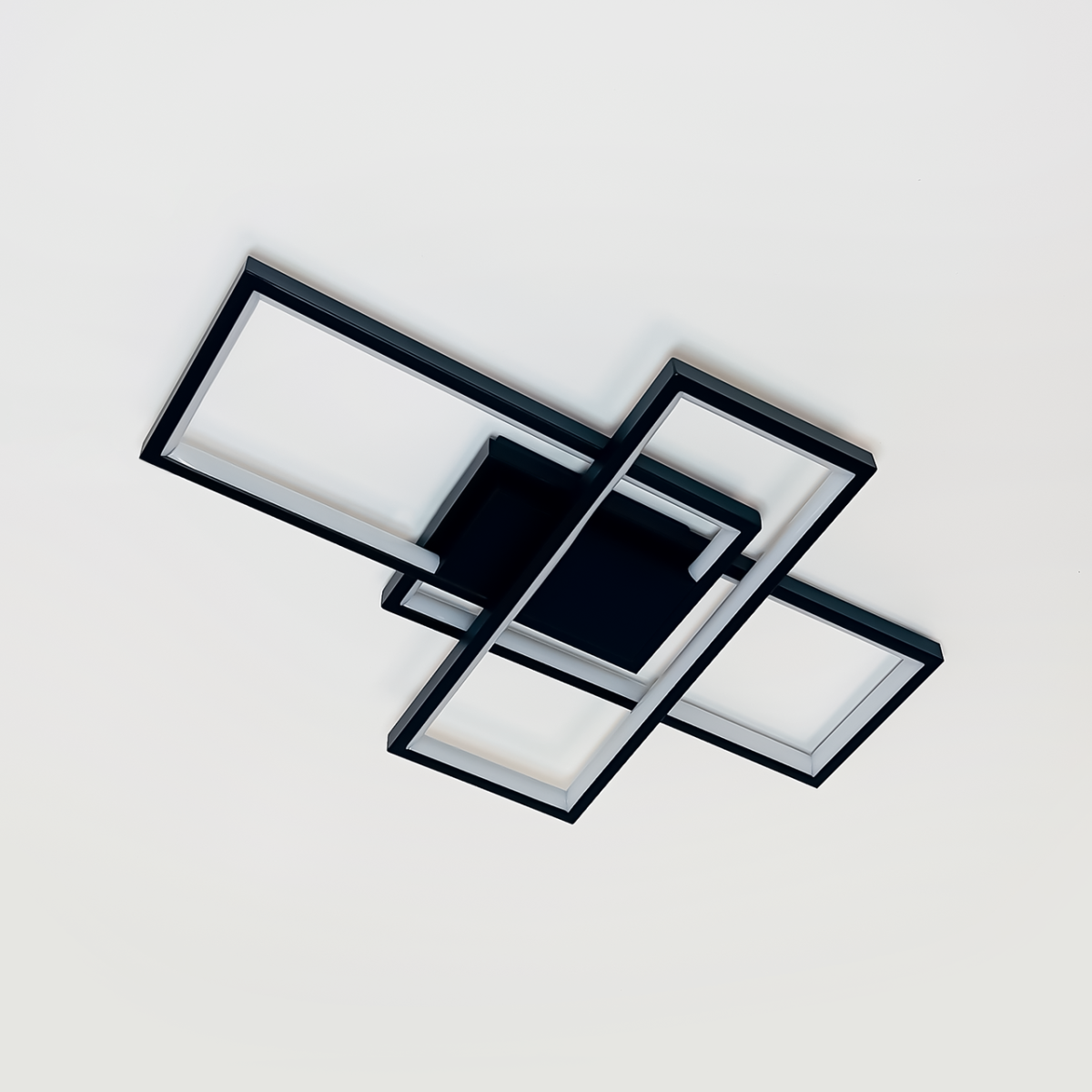 LED люстра до 15м² в чорному кольорі з пультом керування SVEN 3S SMART BLACK (65W)