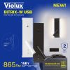 Чорний настінний спотовий Led-світильник BITRIX-W USB+TYPE-C VIOLUX 15W