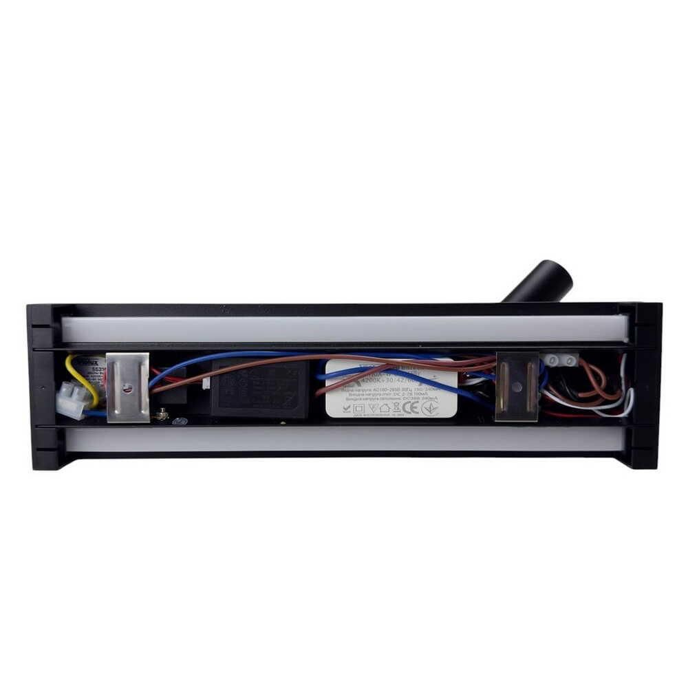 Чорний настінний спотовий Led-світильник BITRIX-W USB+TYPE-C VIOLUX 15W