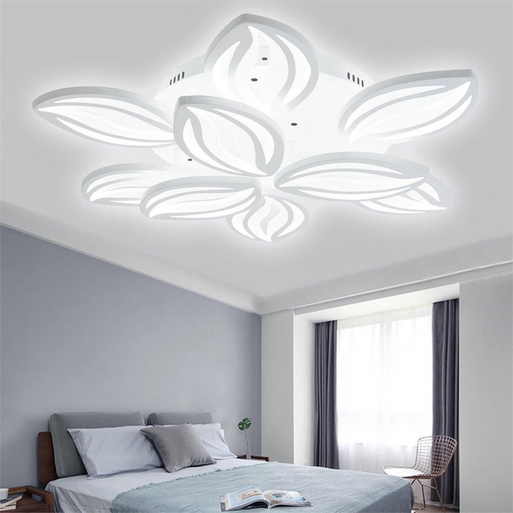 Сучасна LED люстра до 30 м² з пультом керування на 9 пелюсток для площі до 30м² Luminous Petals