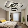 Світлодіодна Led люстра до 25м² з пультом керування LUMINARIA AKRILIKA SQUARE 130W 4S BLACK