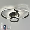 Кругла світлодіодна люстра до 20м² з пультом керування LUMINARIA AKRILIKA ROUND 100W 4R BLACK