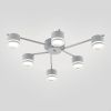Потолочная люстра до 18м² на 6 плафонов белая GELA 6R WHITE