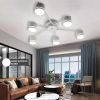 Потолочная люстра до 18м² на 6 плафонов белая GELA 6R WHITE