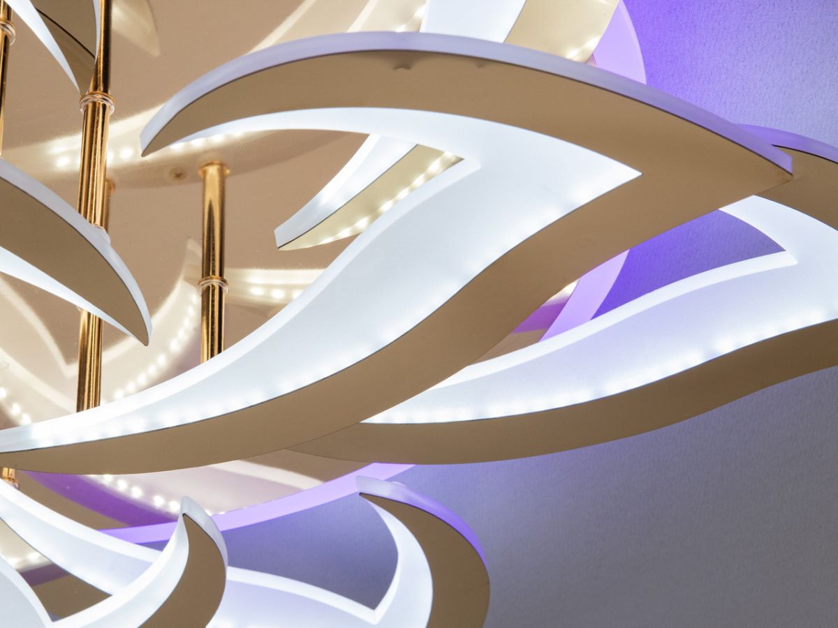 Світлодіодна LED люстра до 25 м² для великої кімнати з пультом (8146/6+3G LED 3color)