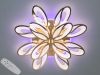LED люстра на велику кімнату  до 30 м² з пультом управління 190W  Coffee Beans (8090/8+4G LED 3color)