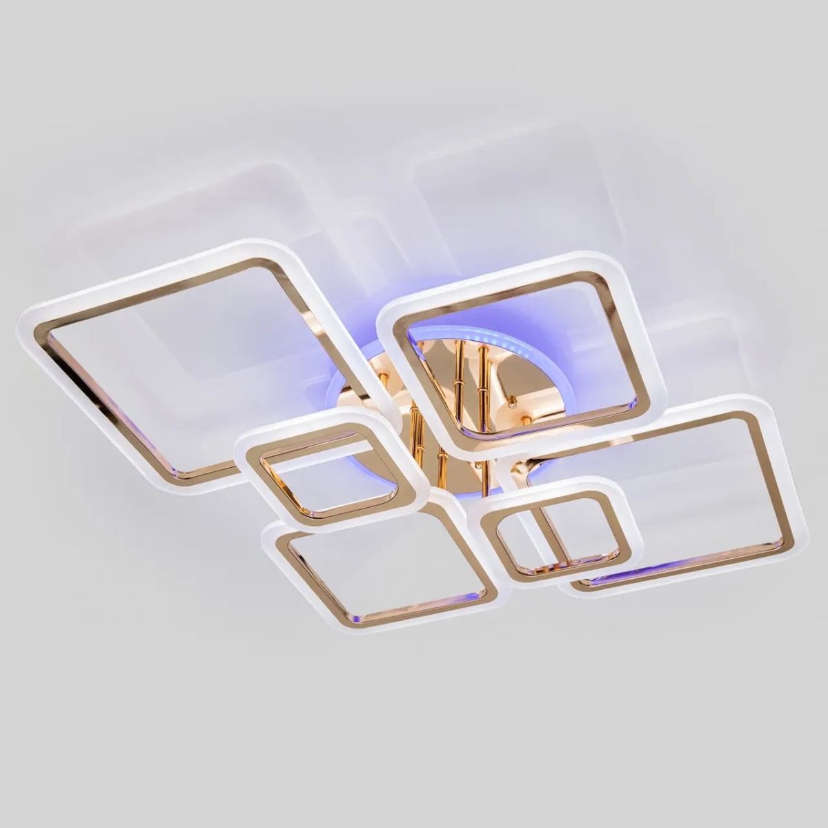 Сучасна LED люстра до 25м² у золотому корпусі 115 Вт Diasha (A8160/6G)