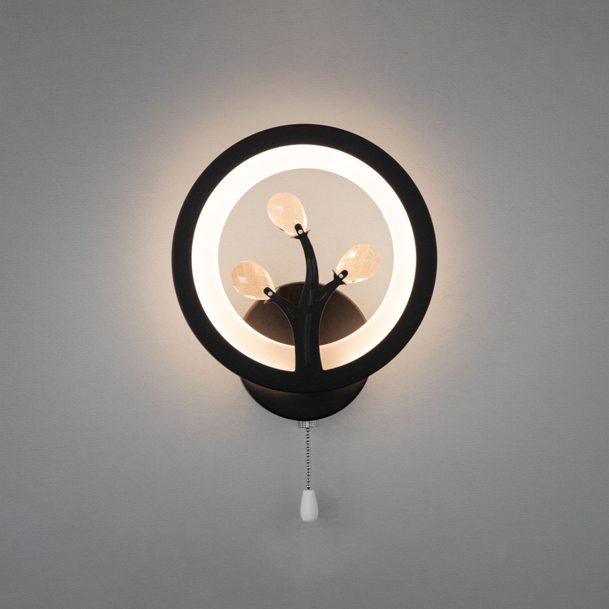 Настінне чорне Led-Бра 8135/1BK