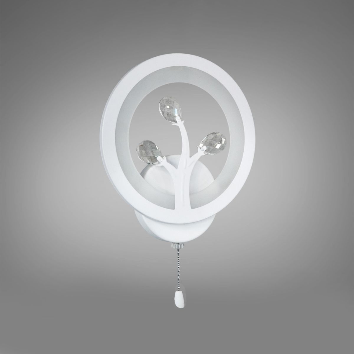 Настінне біле Led-Бра круглої форми 8135/1WH