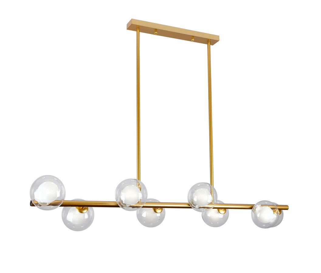 Люстра 761J2023-8 BRONZE+CLWH