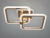 Золота Led-люстра з пультом  до 10 м² (8208/2G LED 3color dimmer)
